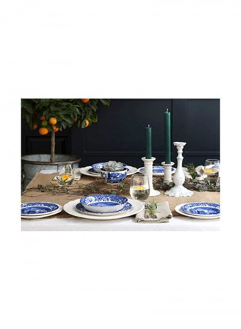 Pack Of 4 Cereal Bowl Blue/White 6x6x2inch