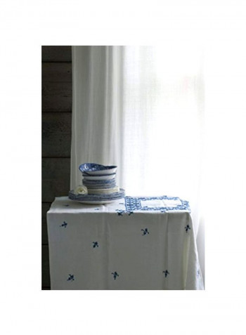 Pack Of 4 Cereal Bowl Blue/White 6x6x2inch