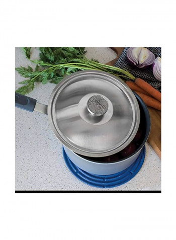 Sauce Pan With Lid Silver/Black 3Quart