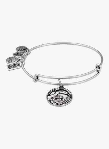 Rafaelian Silver Plated Swimming Expandable Charm Bracelet