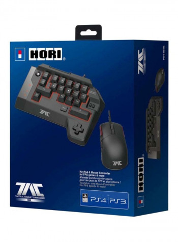 Tactical Assault Commander K2 Gaming Keyboard With Mouse Black