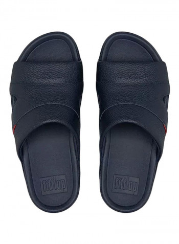 Freeway Pool Leather Slides Supernavy