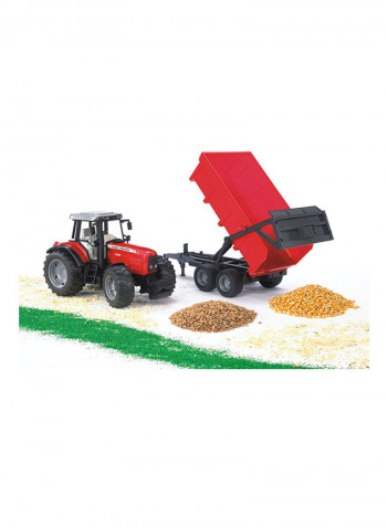 Massey Ferguson 7480 With Tipping Trailer 02045