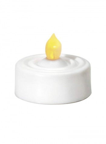 20-Piece Battery Operated Decorative Light Set White/Yellow 1.2x1.2x1inch