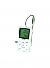 Dual Sensing Programmable Probe Thermometer White 10x5.5x1.5inch