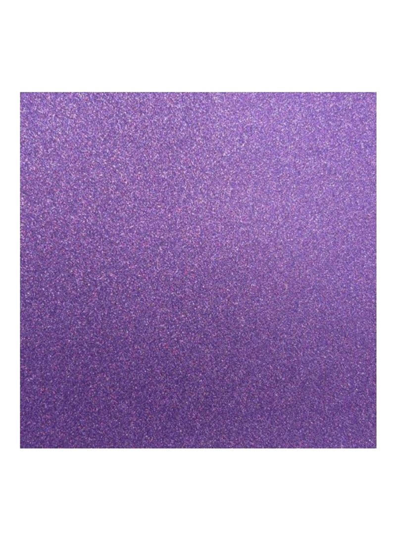 15-Piece Glitter Cardstock Purple