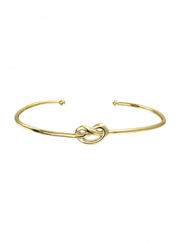 14 Karat Gold Plated 925 Sterling Silver Love Knot Bracelet