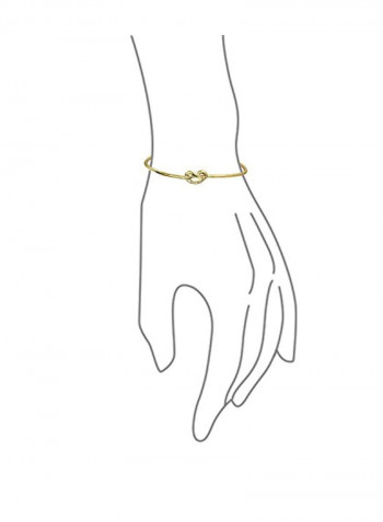 14 Karat Gold Plated 925 Sterling Silver Love Knot Bracelet