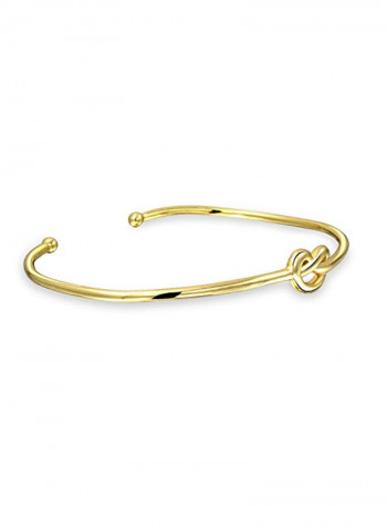 14 Karat Gold Plated 925 Sterling Silver Love Knot Bracelet