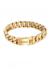 Gold Plated Stainless Steel Curb Link Chain Bracelet