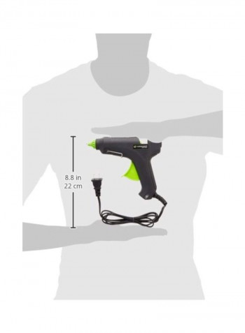 High Temperature Standard Glue Gun Black/Green 40watts