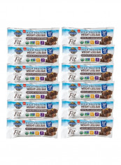 Pack Of 12 Organic Fit Chocolate Amond Brownie High Protein Weight Loss Bar