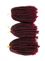 3-Piece Spring Twisted Kanekalon Hair Extension Ombre 8inch
