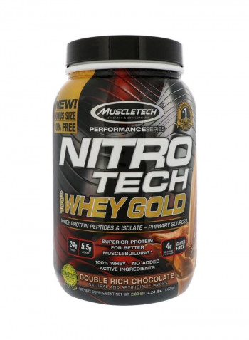 Nitro Tech Whey Gold Protein - Double Rich Chocolate - 1.02 Kg