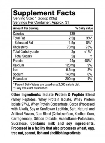 Nitro Tech Whey Gold Protein - Double Rich Chocolate - 1.02 Kg