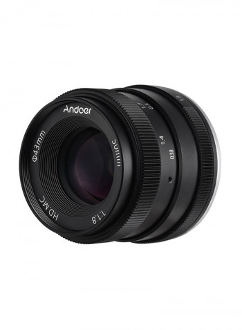 50mm F1.8 Digital Camera Lens For Fujifilm Black