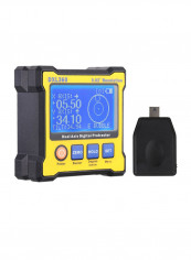 Dual Axis Digital Angle Protractor With LCD Display Black/Yellow 7 x 6 x 3centimeter
