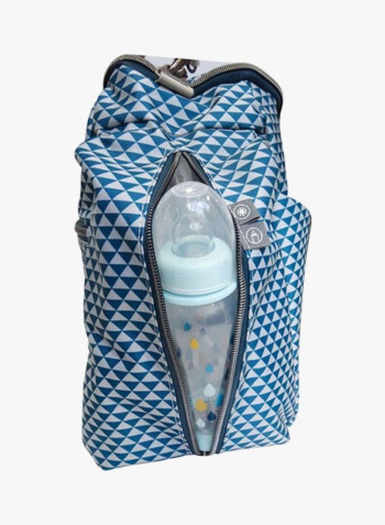 Sydney II Changing Shoulder Bag - Blue/White/Grey