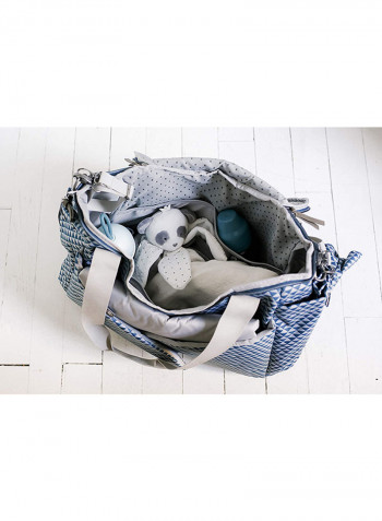 Sydney II Changing Shoulder Bag - Blue/White/Grey