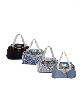 Sydney II Changing Shoulder Bag - Blue/White/Grey