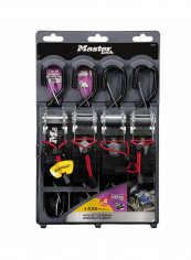 4-Piece Ratchet Tie Down Multicolour 4.25 x 25millimeter