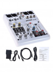 8-Channel Sound Card Digital Audio Mixer