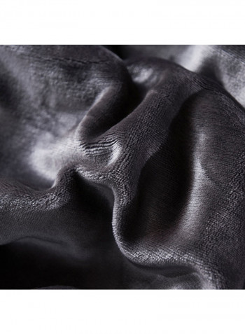 Double Side Soft Blanket Cotton Black 200x230centimeter