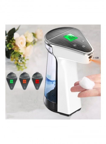 2-In-1 Non Contact Liquid Soap Dispenser Multicolour 450ml