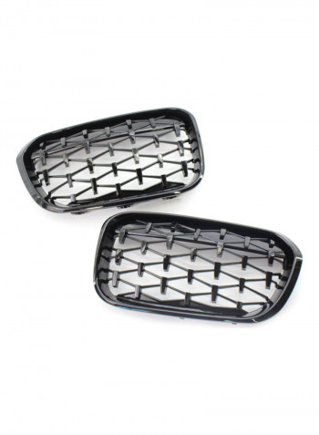 2-Piece Front Bumper Kidney Grille for 15-07 BMW F20 F21 120i 118i 118d 116i M135i