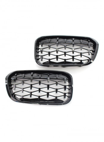 2-Piece Front Bumper Kidney Grille for 15-07 BMW F20 F21 120i 118i 118d 116i M135i
