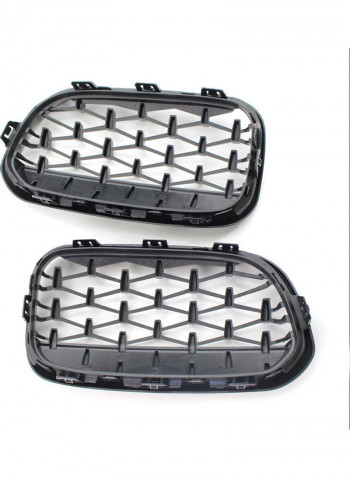 2-Piece Front Bumper Kidney Grille for 15-07 BMW F20 F21 120i 118i 118d 116i M135i