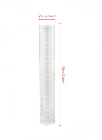 Pro LED Video Photography Light 23x3.5x3.5centimeter White
