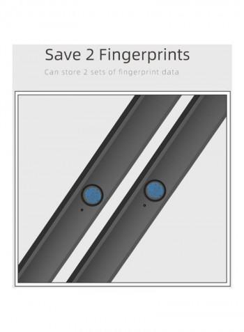 Fingerprint Lock USB Notebook Black