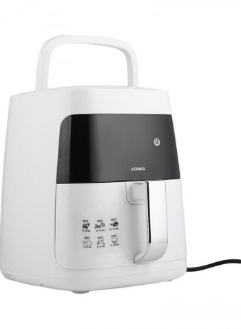 Portable Cooking Air Fryer Machine White 2.5L