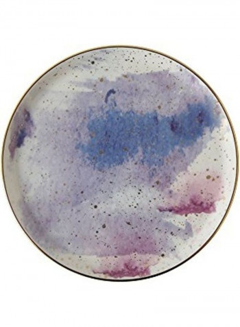 Round Cosmos Food Plate Multicolour