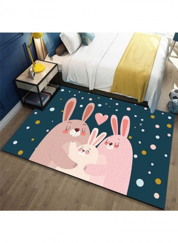 Cartoon Printed Household Cute Romantic Rug multicolour 140*200(W*L)cmcm
