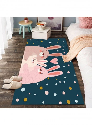 Cartoon Printed Household Cute Romantic Rug multicolour 140*200(W*L)cmcm