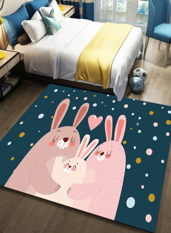 Cartoon Printed Household Cute Romantic Rug multicolour 140*200(W*L)cmcm