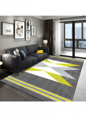 Geometric Non Slip Nordic Simple Rug Grey 140*200(W*L)cmcm
