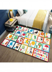Cartoon Pattern Rectangle Rug Multicolour 140x200cm