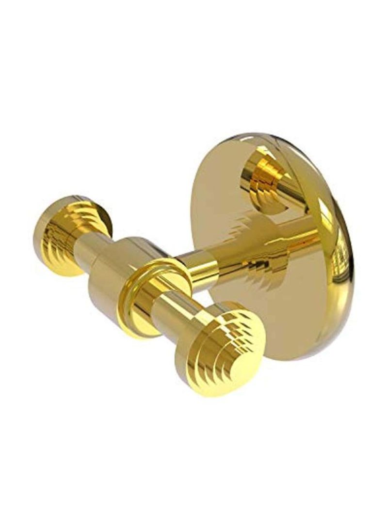 Southbeach Collection Double Robe Hook Gold 3x2.8x2inch
