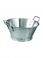 Stainless Steel Colander With Base Silver 11Quart