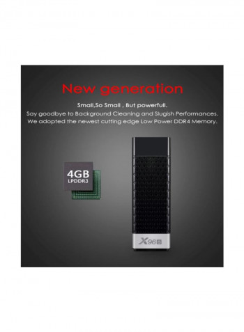 X96S Smart Android TV Set Top Box STB1002 Black/Silver