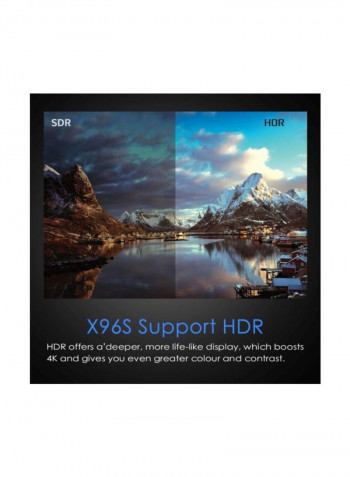 X96S Smart Android TV Set Top Box STB1008 Black/Silver