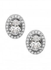 925 Sterling Silver Crystal Stud Earrings