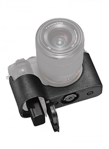 Leather Jacket Case For A7R2/A7S2/A72 Black