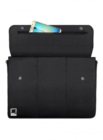 Lencca Crossbody Messenger Bag Black