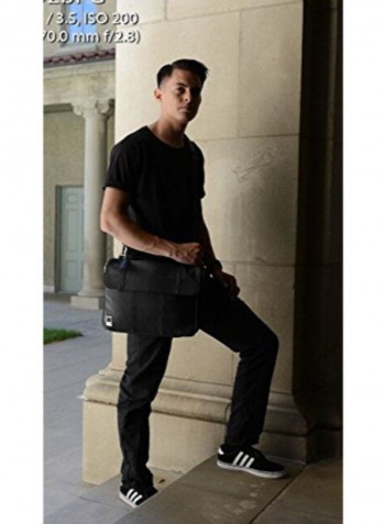 Lencca Crossbody Messenger Bag Black