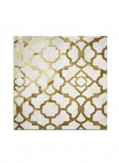 Moroccan Gold Ornate Frame Ii Canvas Wall Art Gold 18 x 18inch