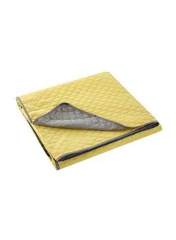 3-Piece Microfiber Quilt Set Yellow King